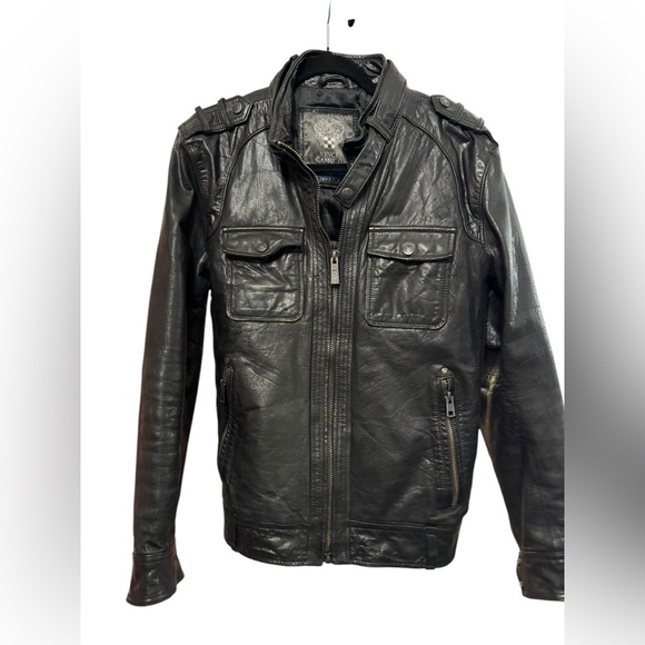 Vince Camuto Mens Motorcycle Jacket Leather - Picture 6 of 13